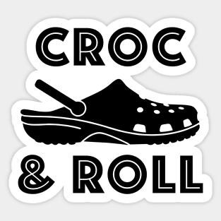 Croc And Roll Sticker